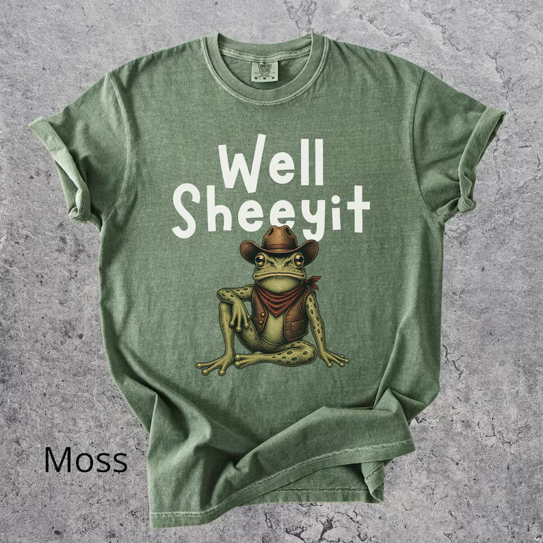 Comfort Tee Well Sheeyit Frog Funny Quote Animal Graphic Tee Shirt