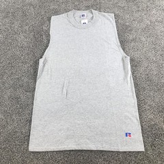 Vintage Russell Athletic Tank Top Mens Medium Heather Gray Sleeveless Muscle