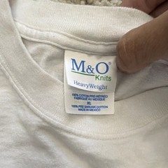 Vintage M&O Knits Heavyweight Preshrunk XL White Crewneck “Let Freedom Ring”