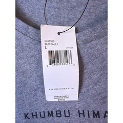 RLX Ralph Lauren Everest Expedition Shirt Mens Large Gray Khumbu Himal Nepal NEW