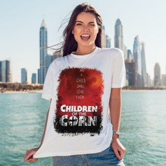 Children of the Corn (1984) Movie Poster Inspired T-Shirt Retro 80s Tee Unisex