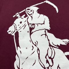 Shaka Active Grim Reaper Classic Polo Tee Shirt Classic Soft Spun 100% Cotton XL