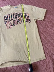 Billionaire Boys Club BBC Arch Logo Shirt Mens Medium Tan Beige Astronaut
