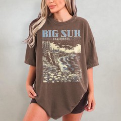 Big Sur Retro Comfort Tee California Coast Nature Outdoors Travel