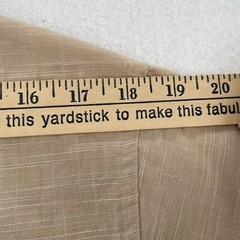 Publish Brand Shirt Mens M Woven Scoop Neck Beige Tan Short Sleeve Snaps Solid