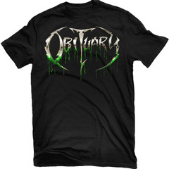 Obituary – Slowly We Rot LOGO Shirt – Size M – NEW OFFICIAL Death Metal
