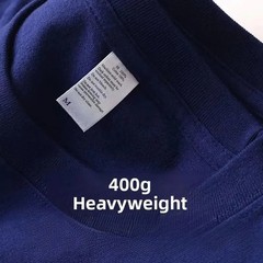 Unisex Heavyweight Pure Cotton Shirt Summer Loose Fit Breathable Casual Tee Gift