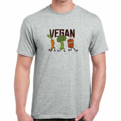 Vegan Runner – Mens T-Shirt (PC) – Running – Work Out – Vegan Clothes –