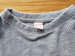 The Flat Head Gray Thermal LS Crew Neck T-Shirt – Size 40 (Fits Small)