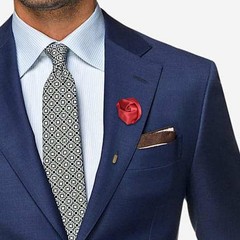 20 Pieces Elegant Rose Flower Men’s Lapel Pins Handmade Satin Flower Boutonni…