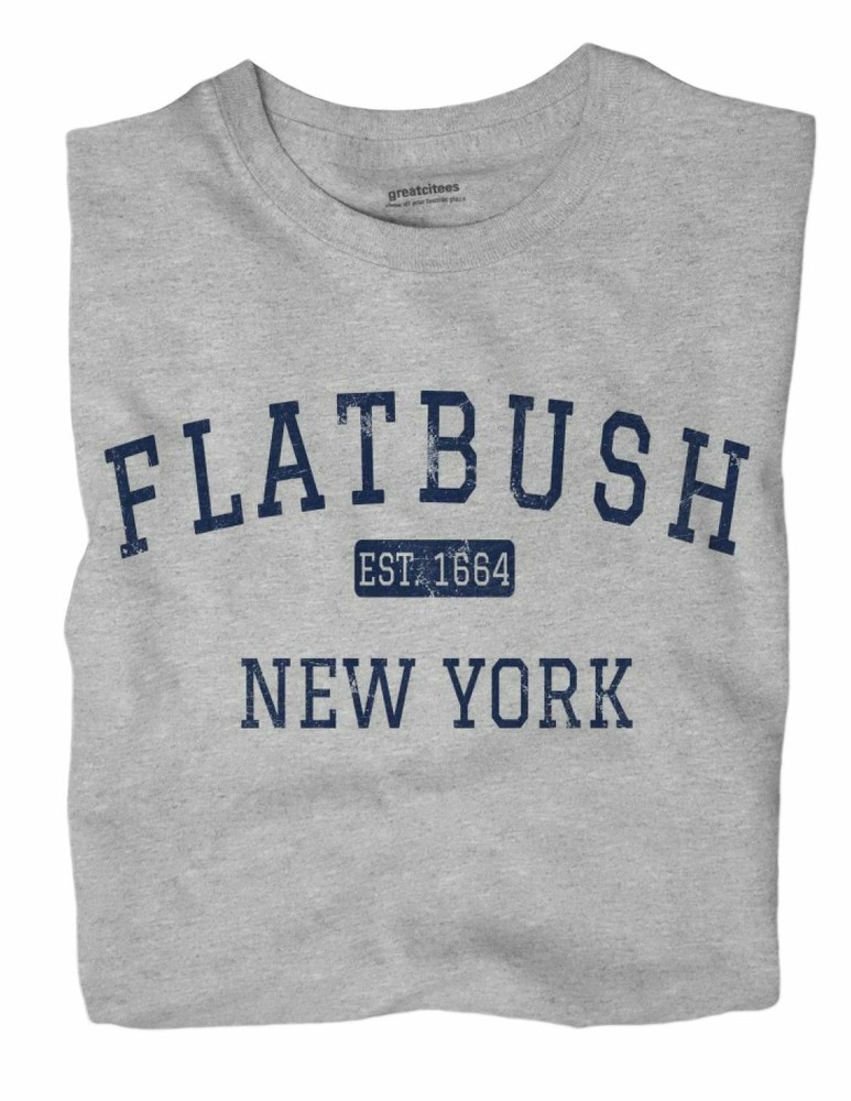 Flatbush New York NY T-Shirt Brooklyn EST