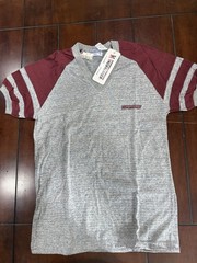 NWT Vintage 1970s Windbreaker Men’s L Heathered V-Neck Short Sleeve T-Shirt