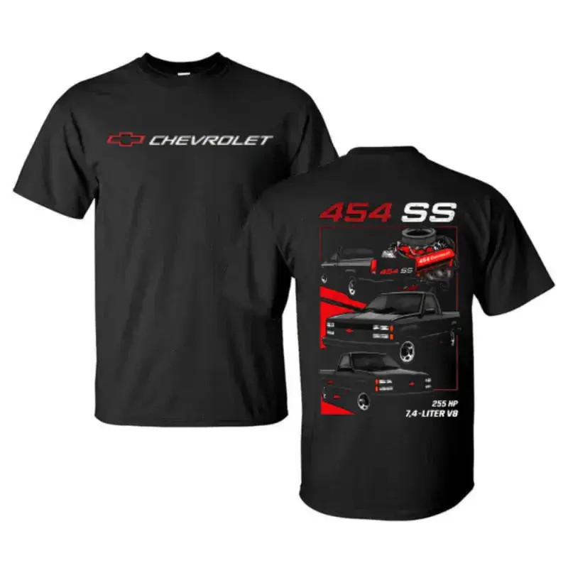 Chevrolet 454 SS Truck Shirt Classic 7.4L V8 Muscle Pickup Graphic Shirt
