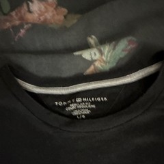 Tommy Hilfiger Men’s Black Logo Graphic Print Crew Neck T-Shirt Short Sleeve L