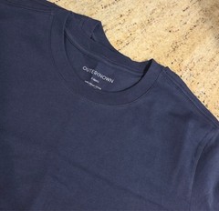 New! Lot of 2 Outerknown Mens XS Tee Shirt 100% Organic Cotton Blue Peru