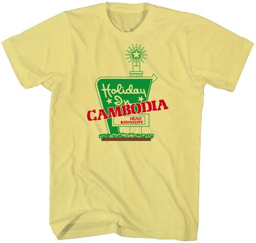 Dead Kennedys – Dead Kennedys – Holiday in Cambodia T-Shirt – Large Yellow TS000