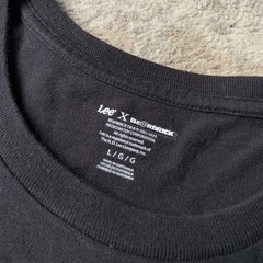 Lee Jeans X Bearbrick Collab T-Shirt Black Large Buddy Lee Graphic Medicom Toy
