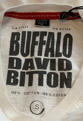 Buffalo David Bitton Men’s 100% Cotton Short Sleeve T-Shirt, White, Small