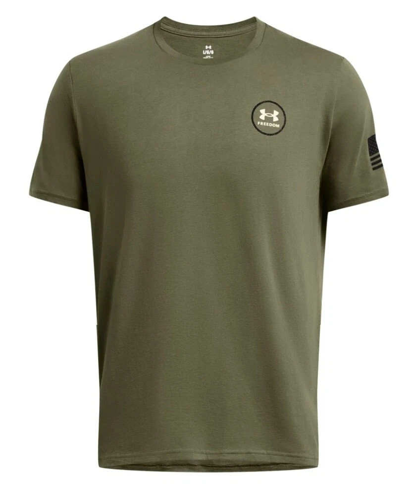 Under Armour UA Freedom Made Men’s T-Shirt 2XL Loose Fit Snake OD Marine NWT