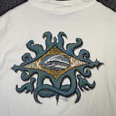 Vintage Quiksilver Shirt Mens XL White 90s USA Parody Red Sand California Surf