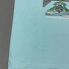 Vintage 80s Jesus Church T Shirt Size XL (Fits Smaller) Blue