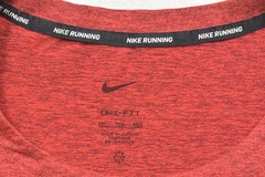Nike Dri-FIT Men’s XXL Running Shirt Heathered Red Long Sleeve Pullover Perform