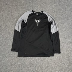 Nike Kobe Bryant Mamba Fearless Long Sleeve Shirt Size Medium Dri-Fit Black