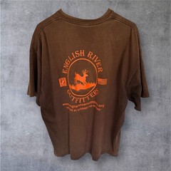 Vintage English River Outfitters Y2K Faded Distressed T Shirt XL POW MIA Veteran
