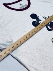 Disney Mickey Mouse Classic Men’s XXL Off White Vintage Look Heather T-Shirt