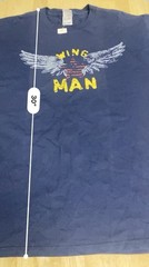 Wing Man New With Tags Shirt XL 22×30 Short Sleeve Blue Bro Code Dating