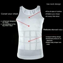 US Men Slimming Body Shaper Posture Corrector Vest Abdomen Compression Tank Tops