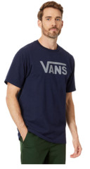 Vans Classic Tee Classic Fit Navy/Frost Gray Size Medium