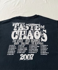 Vintage 2007 Taste of Chaos Music Festival Black T-shirt Sz M