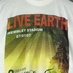 Live Earth Concert for a Climate in Crisis t shirt Small Red Hot Chili Peppers