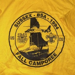 Vintage US Coast Guard USCG BSA Boy Scouts Fall Camporee 1994 T Shirt USA Sz XL