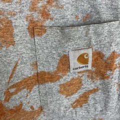 Carhartt Men’s Rust Bleach Tie Dye Pocket Tee Original Fit Workwear Size XL