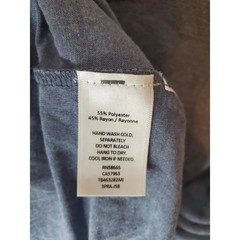 Treasure & Bond Heater Blue/Gray Long Sleeve Top, NWT, XL