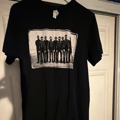 The Locust & Devo Black Graphic Crew Neck Short Sleeve T-Shirt Size L