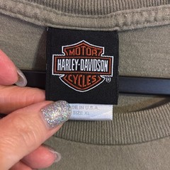 Harley-Davidson olive green graphic tshirt. Sz XL. From Pensacola FL. 2007.