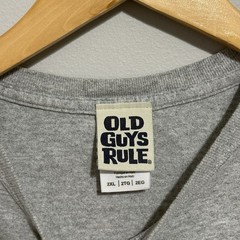 Vintage Old Guys Rule T Shirt Golf Collection Graphic Shirt Size 2XL Grey