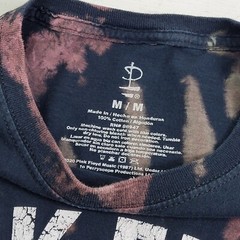 Pink Floyd Tie-Dye Shirt Sz M Black Purple Blue Dark Side Retro Graphic Band EUC