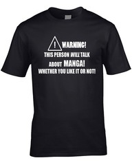 Manga Mens T-Shirt Funny Hobby Statement Gift Present Anime Cartoons Animation