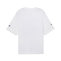 PUMA Miami Pitstop Graphic Crew Neck Short Sleeve T-Shirt Mens White Casual Tops