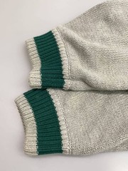 X-LARGE Knit Sweater (Thick), XL, Cotton, Gray, 101223015003