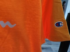 Champion Mens Medium Capri Orange Tshirt Shirt NEW w Tags Logo Free Shipping