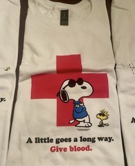 Peanuts American Red Cross Snoopy T-Shirts GOLDEN TICKET PRIZE COMPLETE SET OF 4