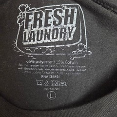 Fresh Laundry Mens Large Black Dont Kill My Vibe Graphic Long Sleeve T-Shirt