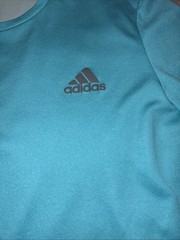 Mens Adidas T-Shirt Ultimate Tee Climate Blue LARGE running Exercise Casual