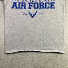 United States Air Force Shirt Adult Small Gray Blue Graphic Tee Double Sided