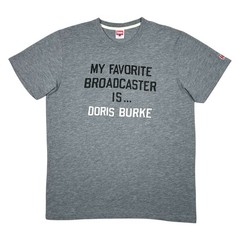 Homage Doris Burke Favorite Broadcaster T Shirt Mens Large NBA Basketball Gray